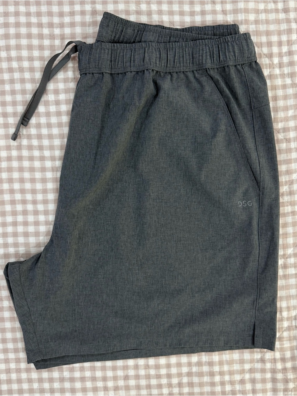 DSG Dark Gray Athletic Drawstring Shorts
